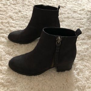 Black ankle booties